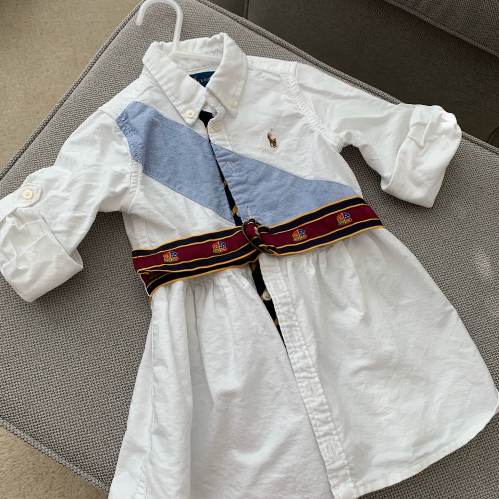 Ralph Lauren Girls’ Belted Shirt Dress